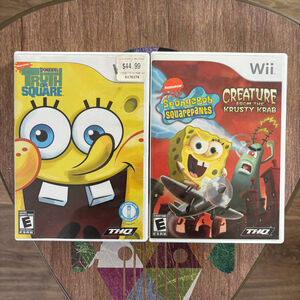 Nintendo Wii SpongeBob Truth or Dare & Creature from the Krusty Krab